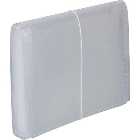 Pasta Sanfonada Plastica Duplicata 12DIV NEW Line CRIST