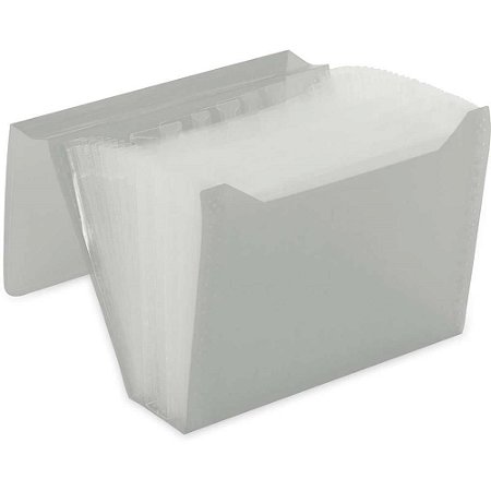 Pasta Sanfonada Plastica Duplicata 12DIV NEW Line CRIST
