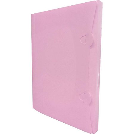 Pasta Plastica ABA Encaixe Pp.rosa Pastel