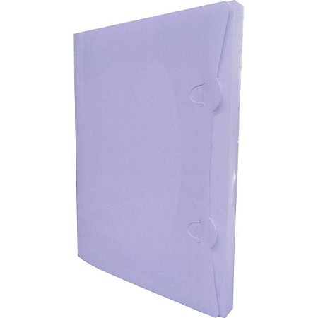 Pasta Plastica ABA Encaixe PP Lilas Pastel
