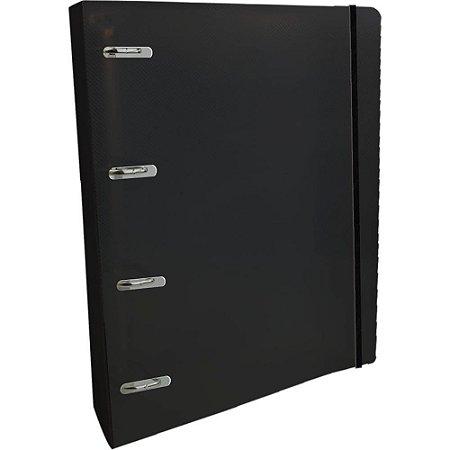 Fichario de PVC ALL BLACK Completo C/ELASTICO