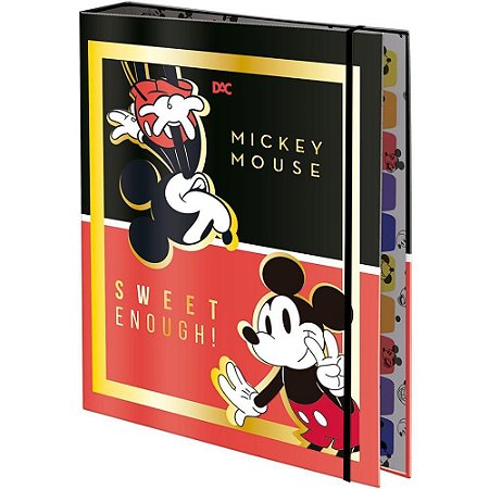Fichario Cartonado Mickey UNIV.48F.C/ELASTICO