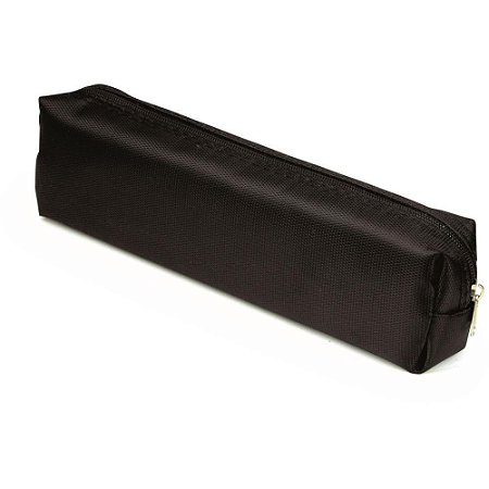 Estojo Tecido Quadrado PQ 1ZIPER Preto