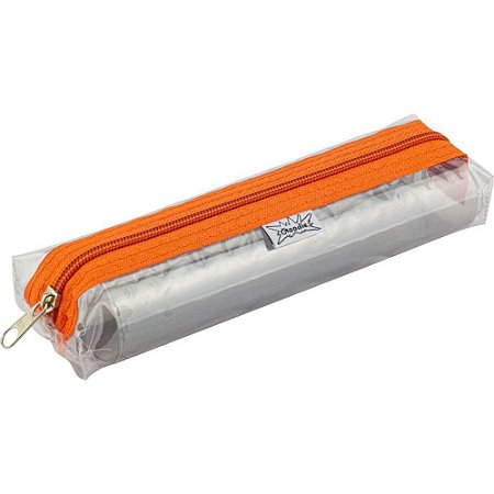 Estojo PVC Transparente Cristal C/1 Ziper