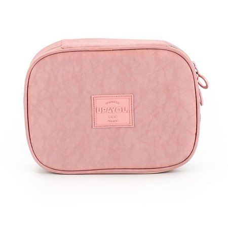 Estojo Tecido UP4YOU Crinkle 1ZIPER Nude
