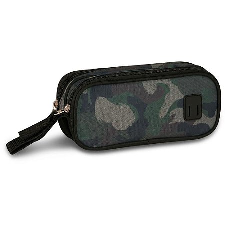 Estojo Tecido Clio Camuflado 2ZIP. (S)