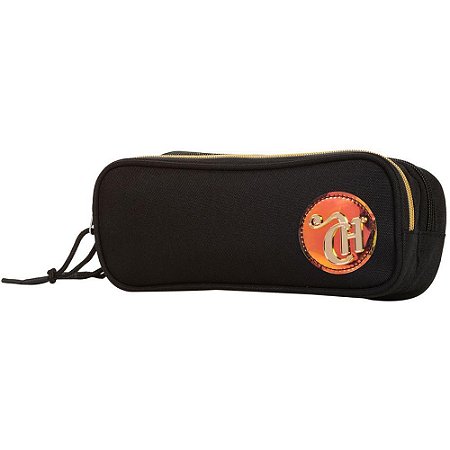 Estojo Tecido Capricho CANDY 2ZIP. Preto