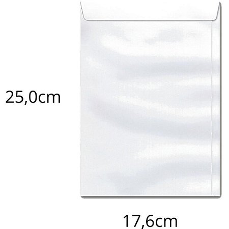 Envelope Saco Branco 176X250 90GRS. OF 25