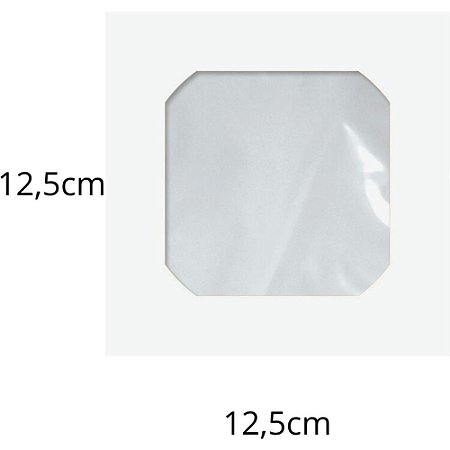 Envelope CD e DVD Papel 75GRS.C/VISOR Branco