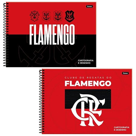 Caderno Desenho UNIV Capa Dura Flamengo 80F