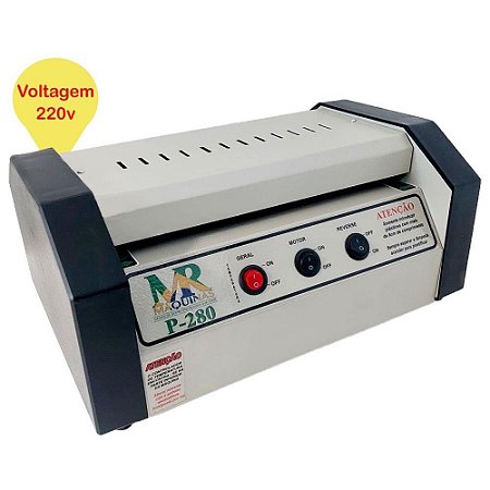 Maquina Plastificadora Oficio P-280 220V - MR Maquinas - UNID
