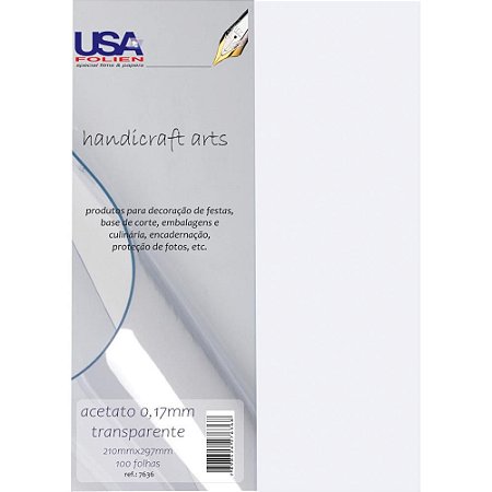 Capa para Encadernacao A4 Acetato Cristal 0,17MM (7898426276368)
