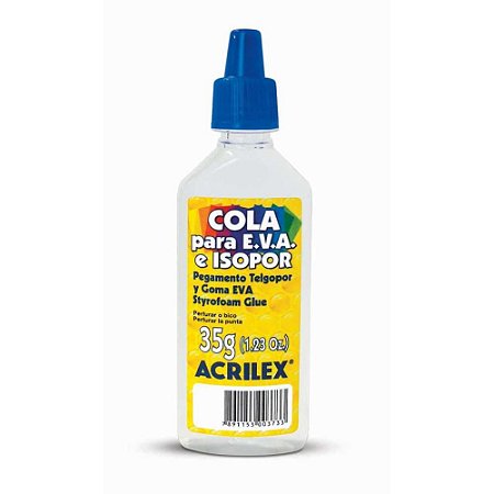 Cola para Isopor Acrilex Isopor e EVA  35G