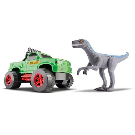 Dinossauro Caminhonete e Velociraptor