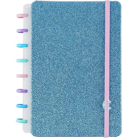 Caderno Inteligente A5 LETS Glitter Ocean Blue