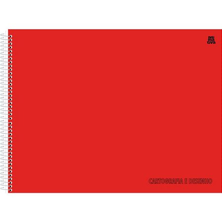Caderno Desenho UNIV Capa Dura Vermelho 60F (17891321103644)