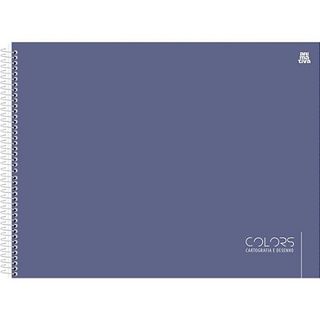 Caderno Desenho UNIV Capa Dura Colors Preto 60F