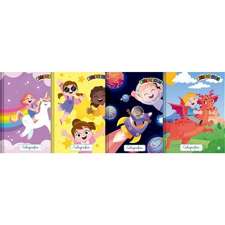 Caderno Caligrafia Capa Dura Pimpolhos COST.UNIV.40F