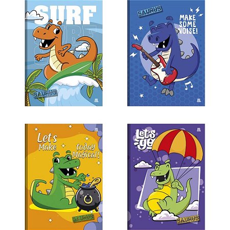 Caderno Brochurao Capa Dura Saurus 48F (17891321104603)