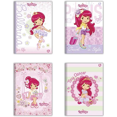 Caderno Brochurao Capa Dura Moranguinho 80F