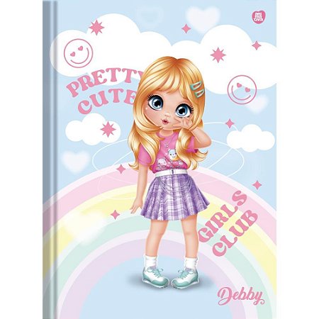 Caderno Brochurao Capa Dura DEBBY 80F (17891321104313)