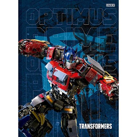 Caderno Brochura 1/4 Capa Dura Transformers 80F