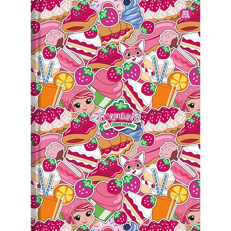 Caderno Brochura 1/4 Capa Dura Moranguinho 80F