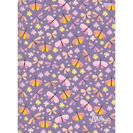 Caderno Brochura 1/4 Capa Dura Love 80F