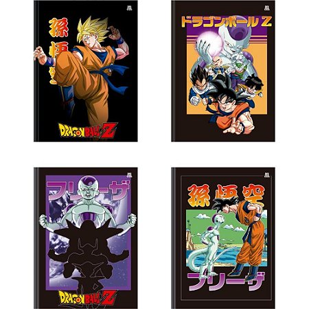 Caderno Brochura 1/4 Capa Dura Dragon BALL Z 80F