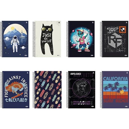 Caderno 20X1 Capa Dura BOM D+ Masculino 320F (17891321101503)