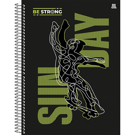 Caderno 15X1 Capa Dura BE STRONG 240F (17891321102357)
