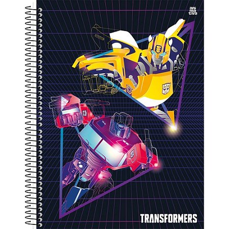 Caderno 10X1 Capa Dura Transformers 160F