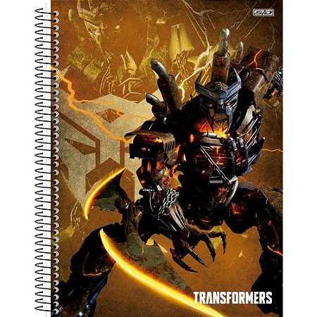 Caderno 10X1 Capa Dura Transformers 160F