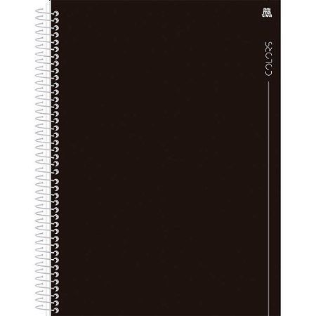Caderno 10X1 Capa Dura Colors Preto 160F (17891321102050)
