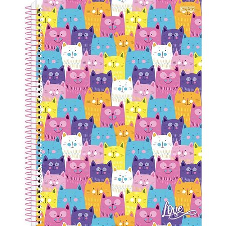 Caderno 01X1 Capa Dura Love 80F (17891321102074)