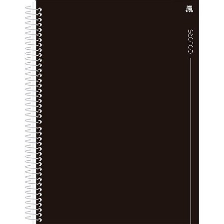 Caderno 01X1 Capa Dura Colors Preto 80F (17891321101992) PCT.C/04