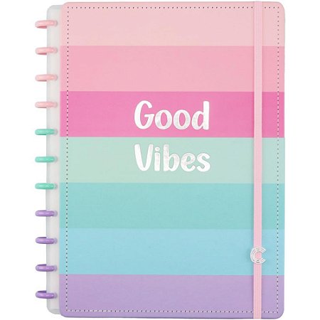 Caderno Inteligente Grande Good Vibes BY INDY 80FL