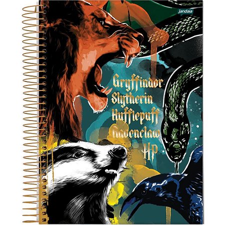 Caderno 10X1 Capa Dura HARRY Potter 200FLS.