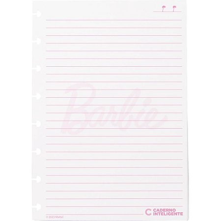 Caderno Inteligente Refil A5 BY Barbie Pautado 90G 50FLS