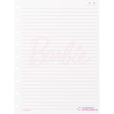 Caderno Inteligente Refil Medio BY Barbie Paut. 90G 50FL