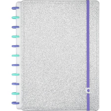 Caderno Inteligente Grande LETS Glitter Silver 2.0