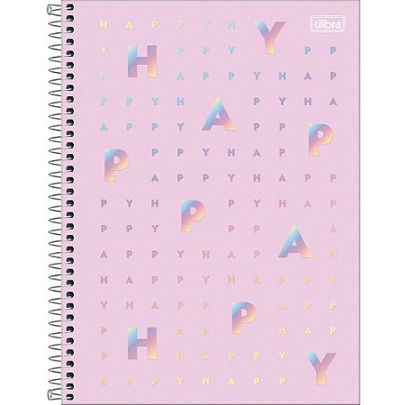 Caderno 20X1 Capa Dura HAPPY 320FLS.