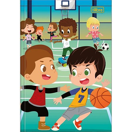 Caderno Brochura 1/4 Capa Dura Sapeca 96FLS. Masculino