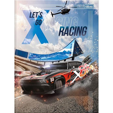 Caderno Brochurao Capa Dura X-RACING 80FLS. PCT.C/05