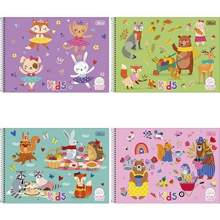 Caderno Desenho UNIV Capa Dura Sapeca 48FLS. Feminino