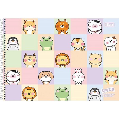 Caderno Desenho UNIV Capa Dura Spice Espiral 80FLS.