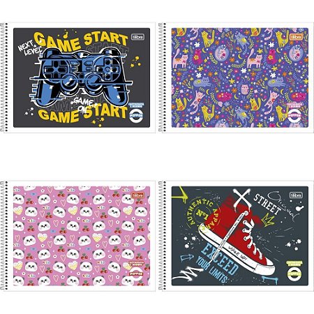 Caderno Desenho Universitario Pepper 40FLS. Esp.flexivel