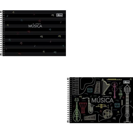Caderno Musica Capa Dura 80FLS 205X149MM