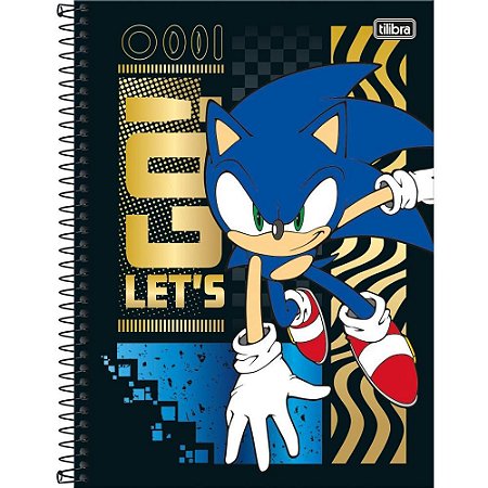 Caderno 01X1 Capa Dura Sonic 80FLS. PCT.C/04