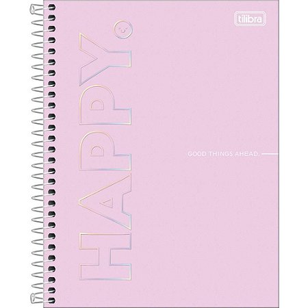 Caderno 10X1 Cp.dura Colegial HAPPY 160FLS.